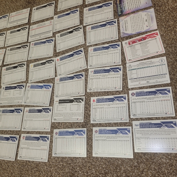 Topps Baseball Trading Card lot of 41 Set #47 - Picture 8 of 11